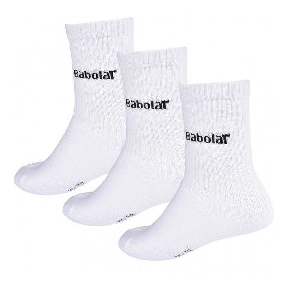 45S1393/101 Шкарпетки спортивні Babolat 3 PAIRS PACK SOCKS 3 WHITE (Упаковка, 3 пари) 45S1393/101 фото від «TennisPortal» Київ У