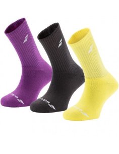 5JS17371/243 Шкарпетки спортивні дитячі Babolat 3 PAIRS PACK JUNIOR (Упаковка, 3 пари) 5JS17371/243 фото від «TennisPortal» Київ
