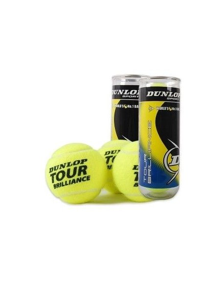602196 Тенісні м'ячі Dunlop TOUR BRILLIANCE 3PET фото від «TennisPortal» Київ Україна