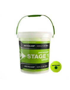 605052 Тенісні м'ячі Dunlop Stage 1 Green (Відро 60 м'ячів) фото від «TennisPortal» Київ Україна