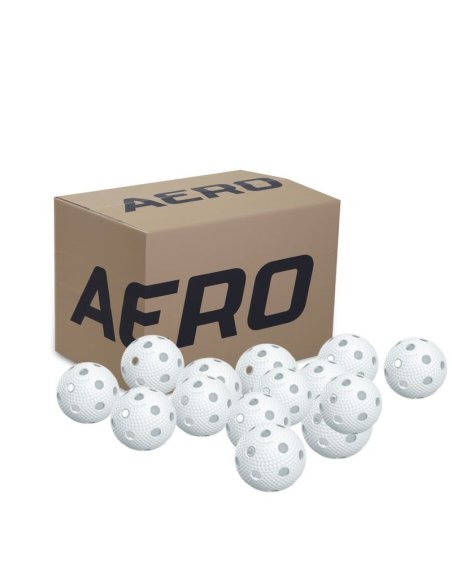 4131891-0707 М'ячі для флорболу AERO Floorball 200 PCS WHITE фото від «TennisPortal» Київ Україна