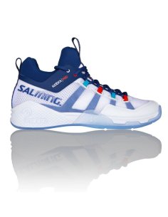 1238077-0703 Кросівки SALMING KOBRA MID 2 White/Limoges blue фото від «TennisPortal» Київ Україна