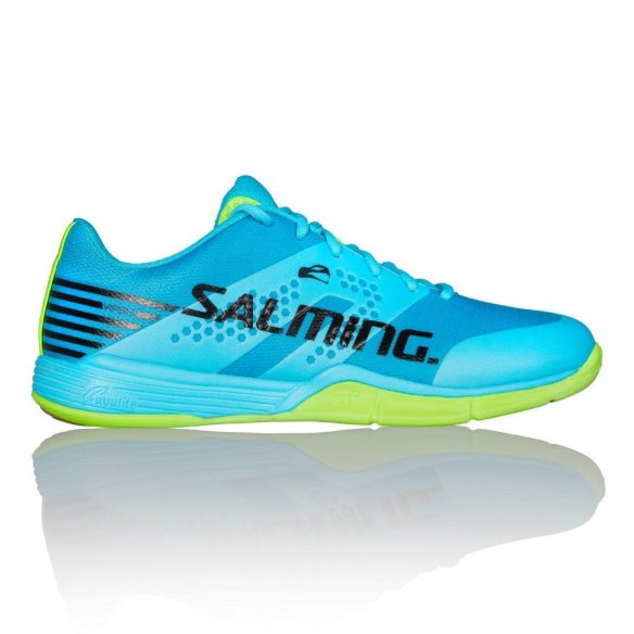 1238071-3716 Кросівки SALMING Viper 5 Blue Atol/New Fluo Green фото від «TennisPortal» Київ Україна