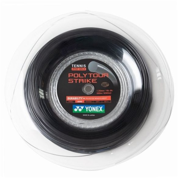 PTST-200BK Струна для тенісу Yonex Polytour Strike Black (200m) фото від «TennisPortal» Київ Україна