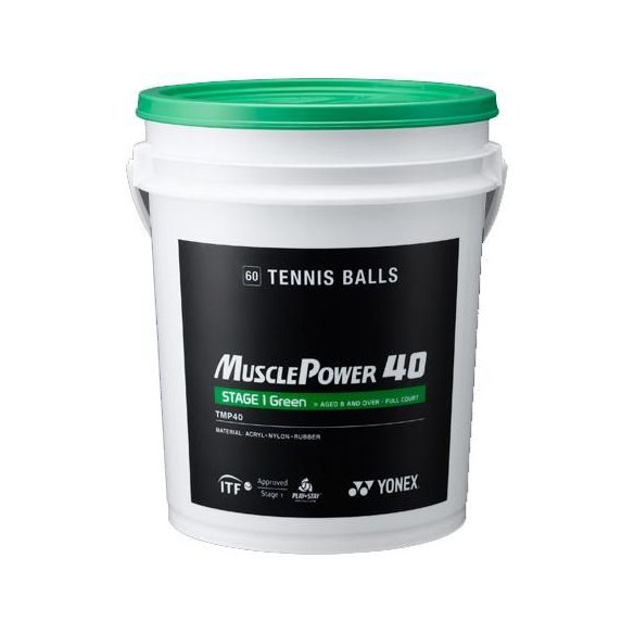 TMP40-60GN М'ячі для тенісу Yonex MUSCLE POWER 40 Tennis Balls фото від «TennisPortal» Київ Україна
