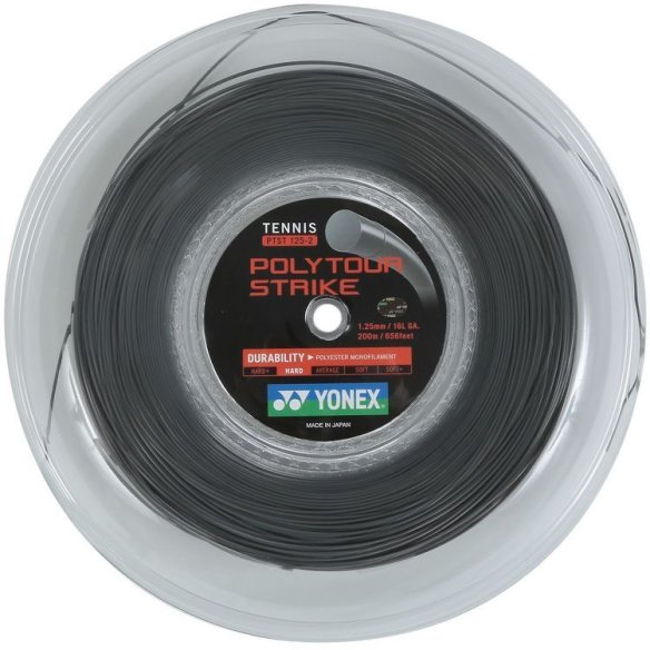 PTST-200IG Струна для тенісу Yonex Polytour Strike Iron Gray (200m) фото від «TennisPortal» Київ Україна