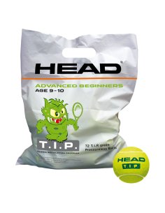 72489782807 М'ячі для тенісу HEAD ( 578280 ) 72B HEAD TIP green - Polybag - 6DZ 2019 фото від «TennisPortal» Київ Україна