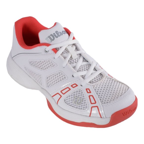 WRS317940E Кросівки Wilson jr. RUSH PRO Jr 2 WHITE/WHITE/CHER фото від «TennisPortal» Київ Україна