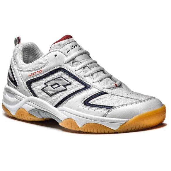 N4493 Кросівки для сквошу Lotto JUMPER II white-navy. фото від «TennisPortal» Київ Україна