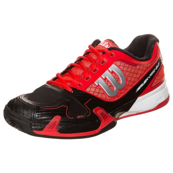 WRS319840 Кросівки Wilson m RUSH PRO 2.0 CC RED/BLACK фото від «TennisPortal» Київ Україна
