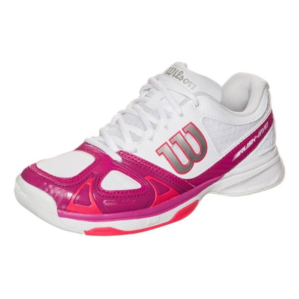 WRS319320 Кросівки Wilson ldy RUSH EVO WHITE/PINK/RED фото від «TennisPortal» Київ Україна