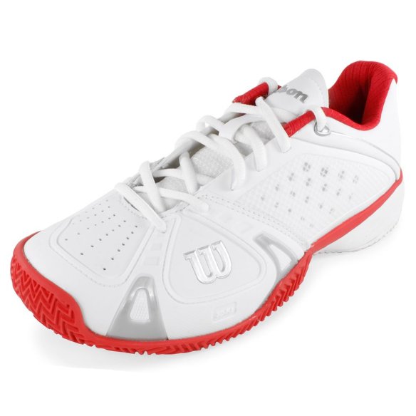 WRS318190E Кросівки Wilson ldy RUSH PRO CC WHITE/CHERRY фото від «TennisPortal» Київ Україна