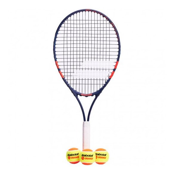 190011/209 Тенісна ракетка дитяча 7-10 років Babolat KIT RG/FO JR25 + 3 ORANGE BALLS 190011/209 фото від «TennisPortal» Київ Укр