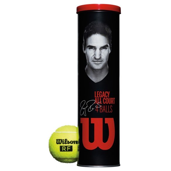 WRT11990M Тенісні м'ячі RF LEGACY TBALL 4 BALL METAL CAN SS18 фото від «TennisPortal» Київ Україна