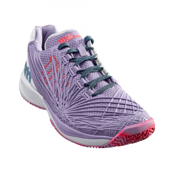 WRS323850E045 Кросівки Wilson жен. KAOS 2.0 Wilson LI/WH/CORAL SS18 бузковий/кораловий 4.5 фото від «TennisPortal» Київ Україна