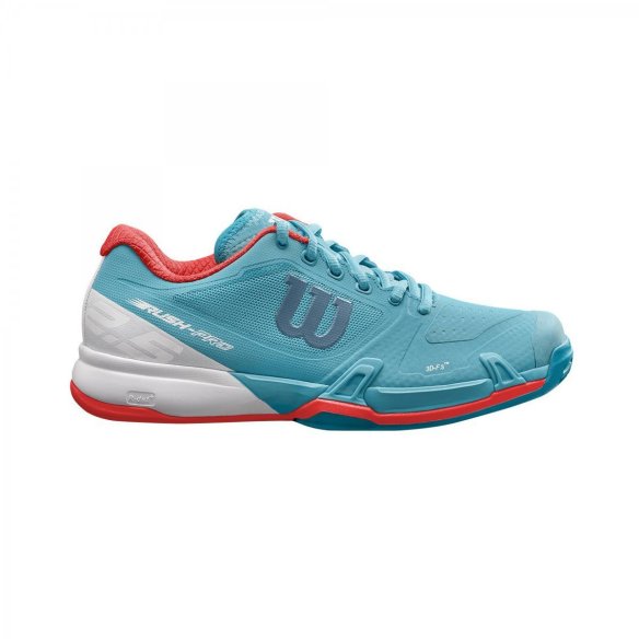 WRS324240E045 Кросівки Wilson жен. RUSH PRO 2.5 CC BL/WH/CORAL SS18 блакитний/білий/кораловий 4.5 фото від «TennisPortal» Київ У