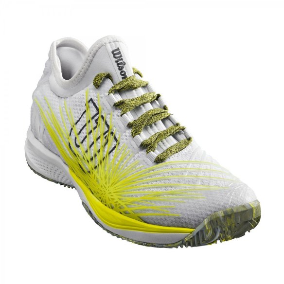 WRS324410E110 Кросівки Wilson чоловік. KAOS 2.0 SFT CC WH/YEL SS18 білий/жовтий 11.0 фото від «TennisPortal» Київ Україна