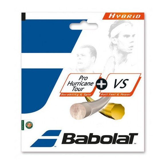 281030/100 Тенісні струни для ракетки Babolat HYBRID PHT 125 + VS 130 (Комплект,12 метрів) 281030/100 фото від «TennisPortal» Ки