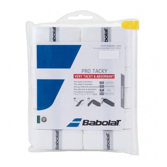 654009/101 Намотка на ракетку Babolat PRO TACKY OVERGRIP X12 (Упаковка, 12 штук) 654009/101 фото від «TennisPortal» Київ Україна