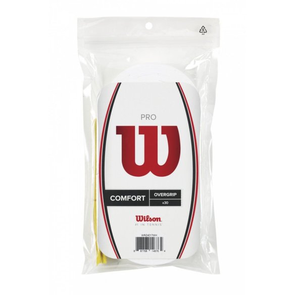 WRZ4017WH Обмотка Pro Overgrip Tennis Grip 30 Pack White фото від «TennisPortal» Київ Україна