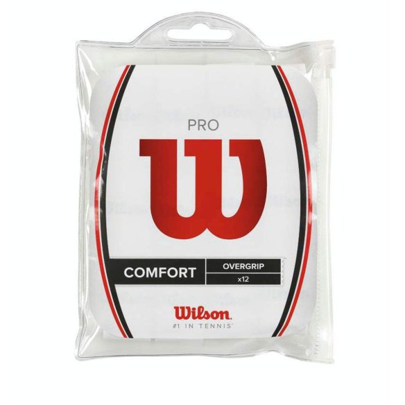 WRZ4016WH Обмотка Pro Overgrip Tennis Grip 12 Pack White фото від «TennisPortal» Київ Україна